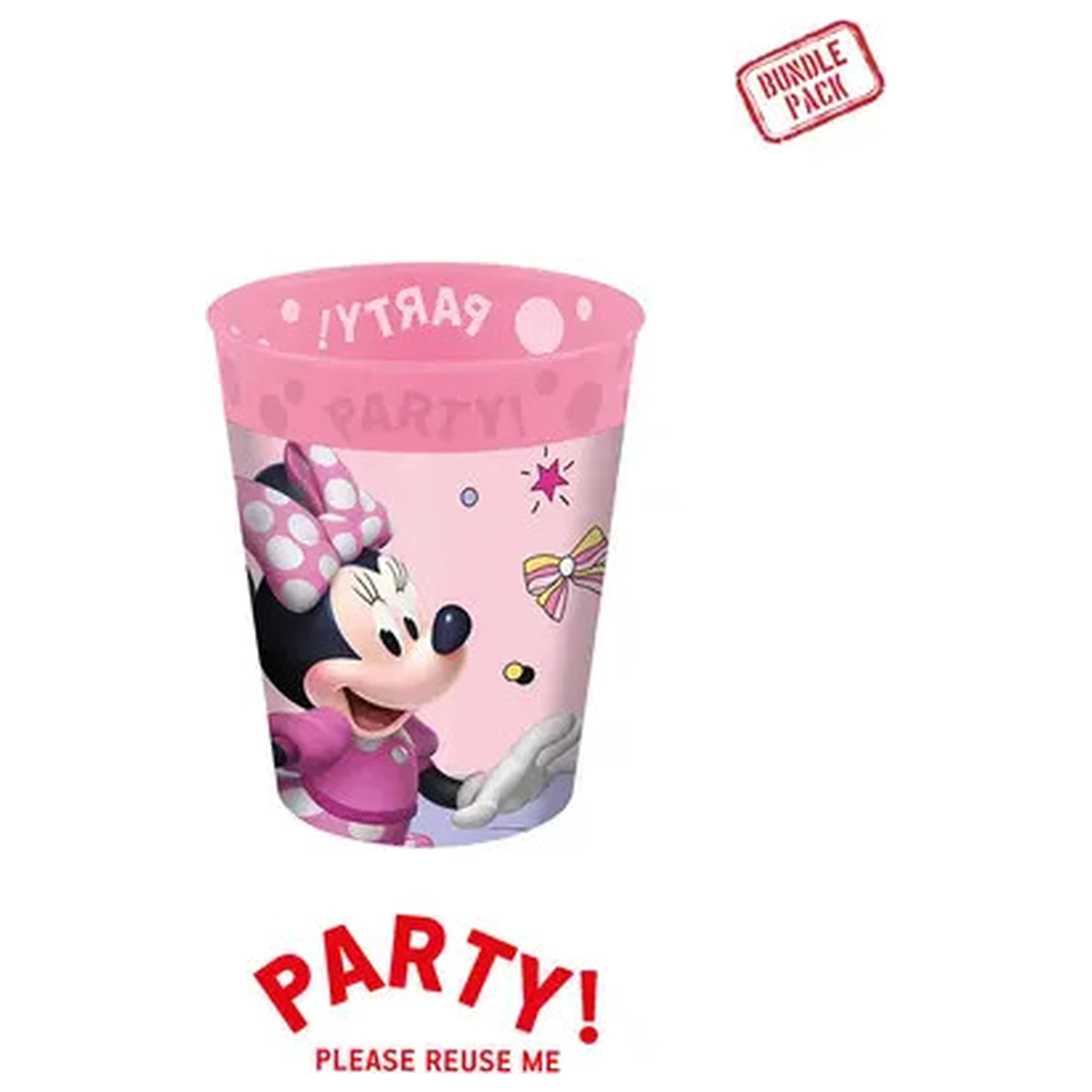 Disney Minnie Mouse Junior Mikro Premium Plastični set šalica od 4 komada, 250 ml fotografija proizvoda