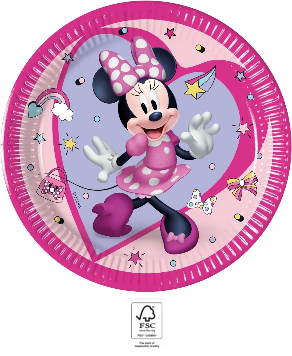 Disney Minnie Junior papirnati tanjuri 8 komada 20 cm FSC fotografija proizvoda