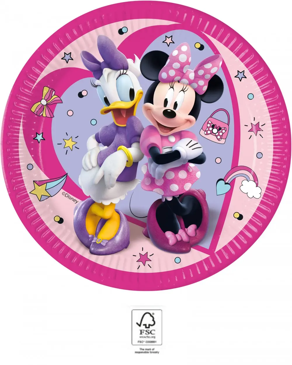 Disney Minnie Junior papirnati tanjuri 8 komada 23 cm FSC fotografija proizvoda