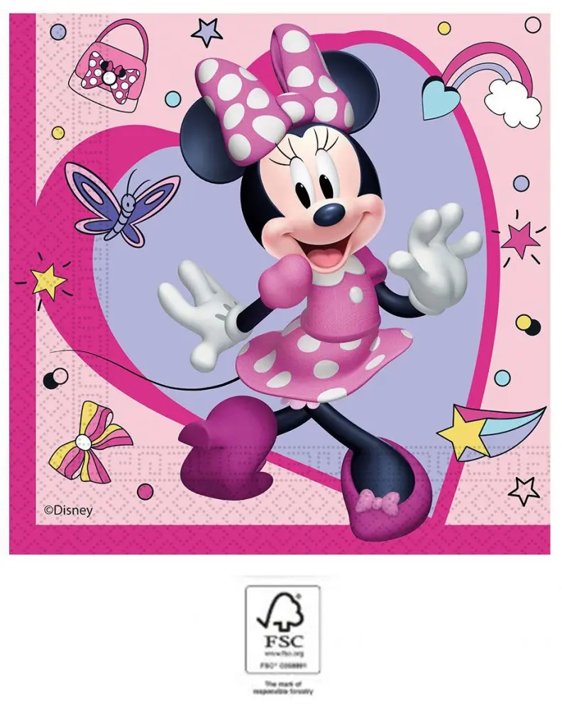 Disney Minnie Junior Salvete 20 komada 33x33 cm FSC fotografija proizvoda