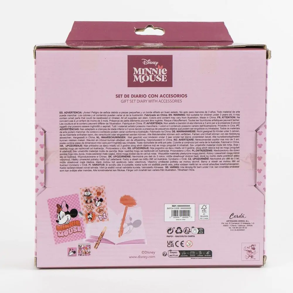 Disney Minnie Set Dnevnika fotografija proizvoda