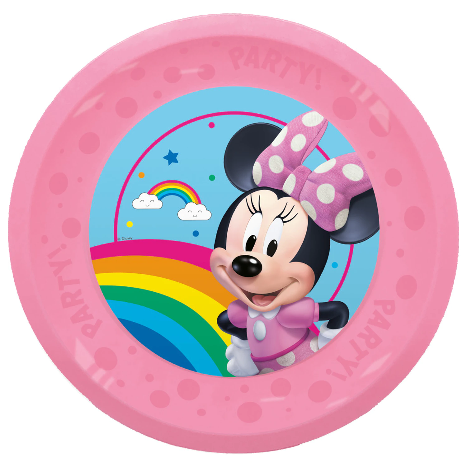 Disney Minnie Makes Me Smile mikro premium plastični ravni tanjur set od 4 komada 21 cm fotografija proizvoda