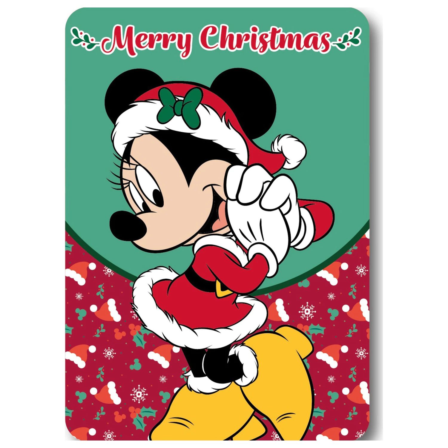Disney Minnie Merry Moments božićna deka od flisa fotografija proizvoda