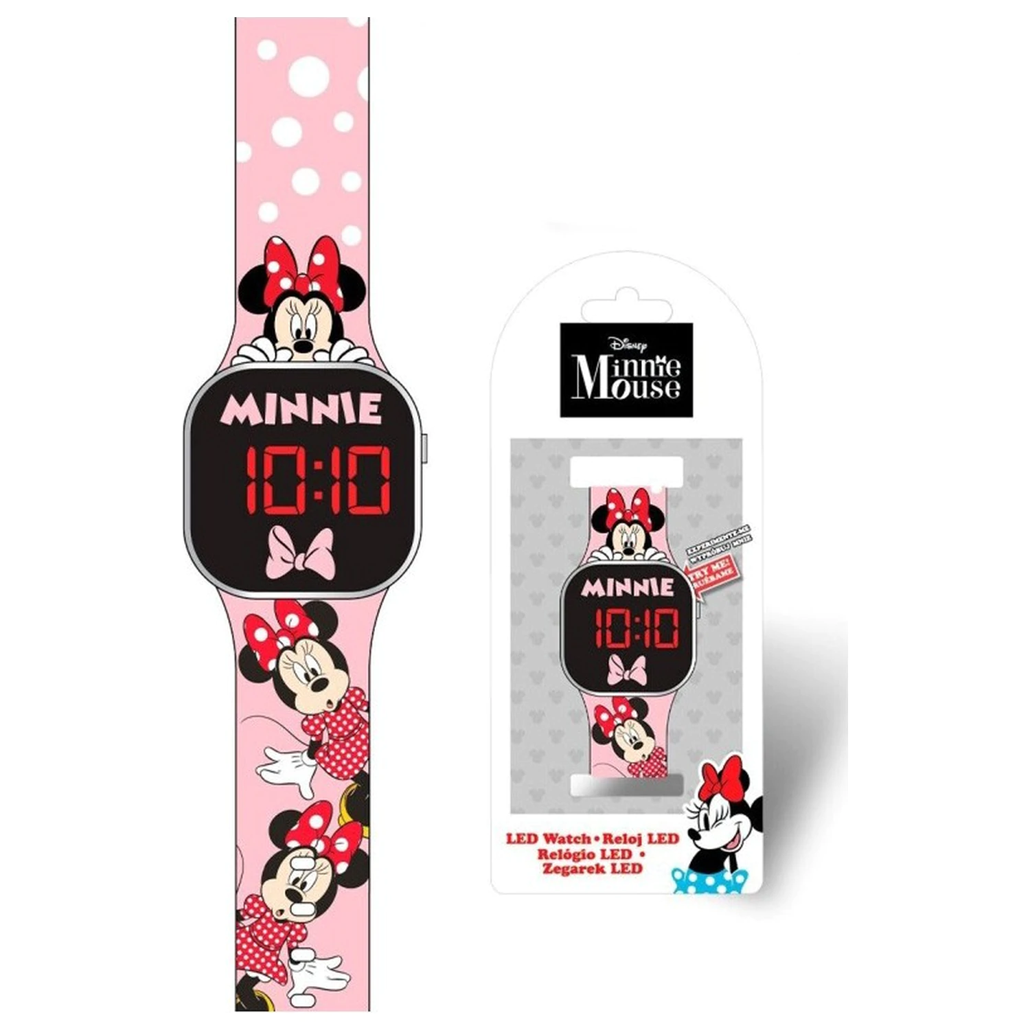 Disney Minnie ružičasti digitalni LED sat fotografija proizvoda