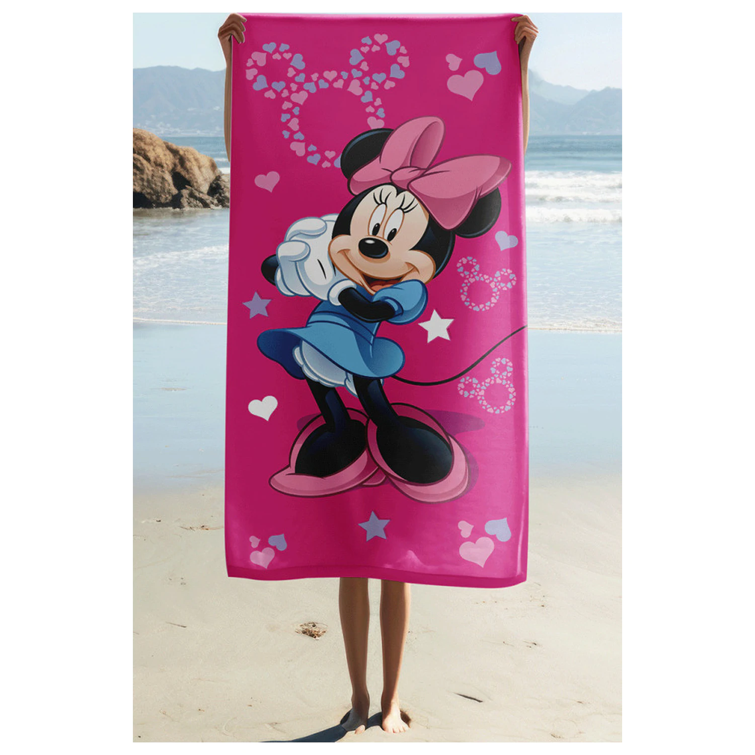 Disney Minnie Ružičasti Zvjezdasti Ručnik 70x140cm fotografija proizvoda