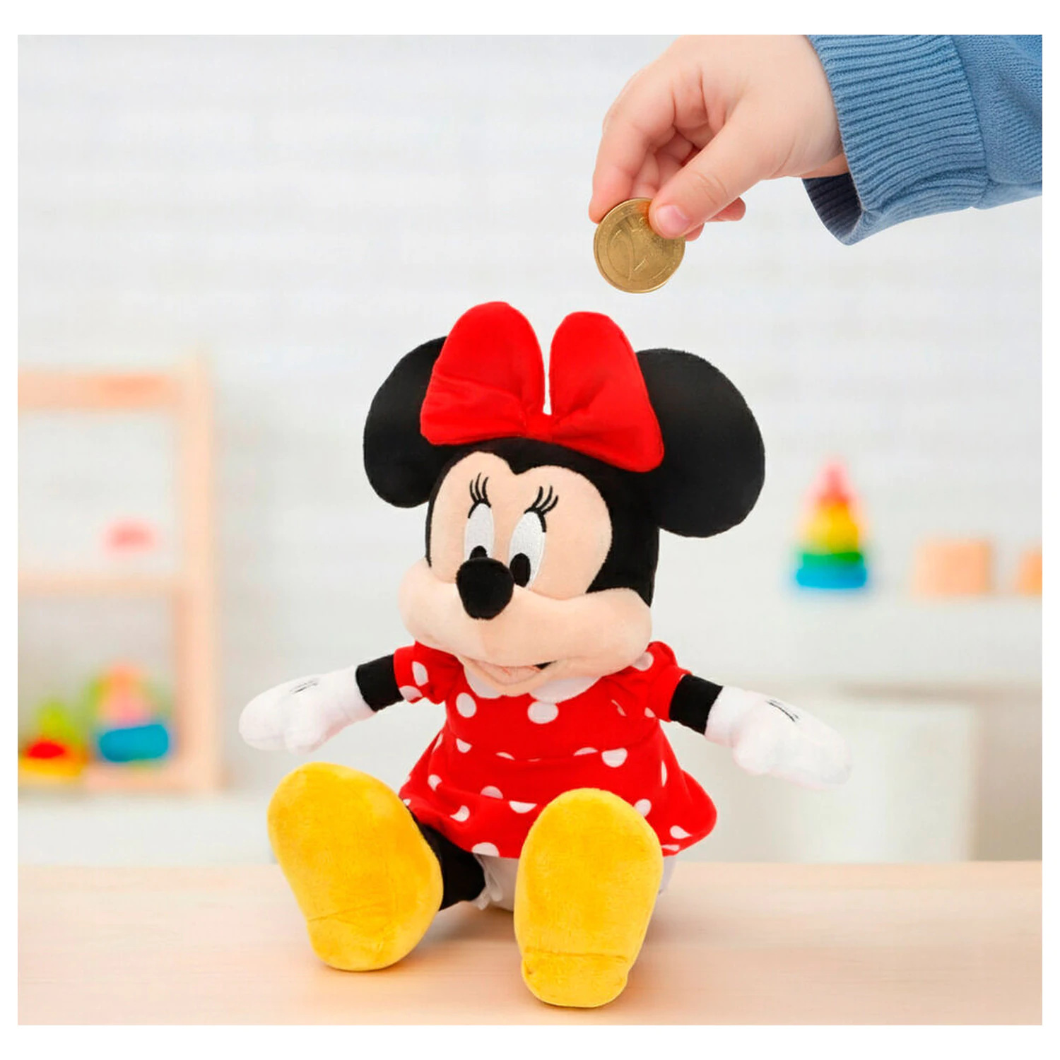 Disney Minnie kutija za novac plišana igračka 20 cm fotografija proizvoda
