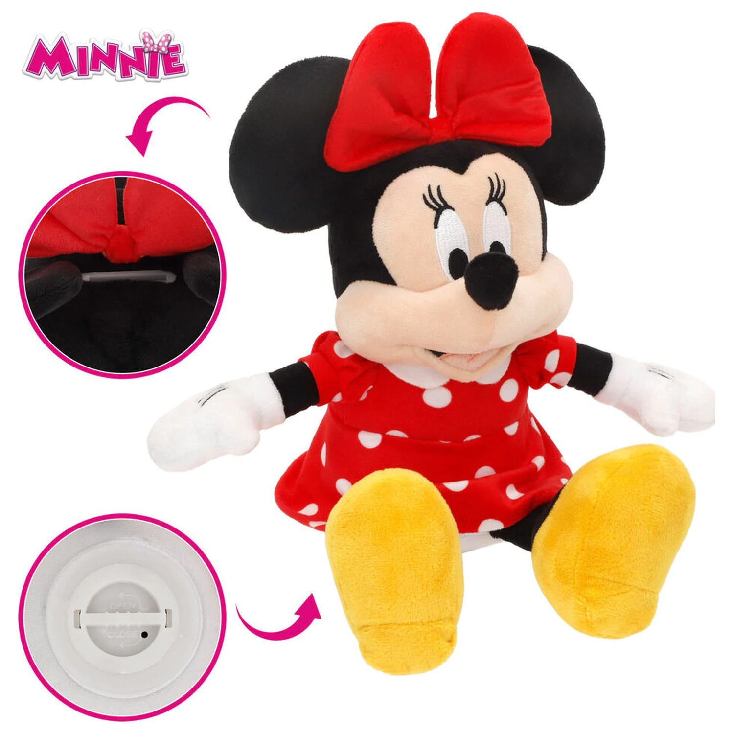 Disney Minnie kutija za novac plišana igračka 20 cm fotografija proizvoda