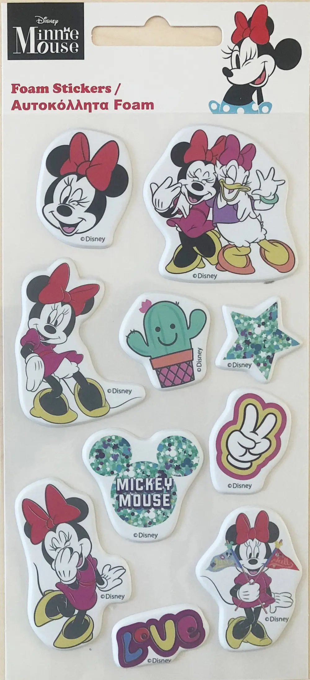 Disney Minnie set pjenastih spužvastih naljepnica fotografija proizvoda