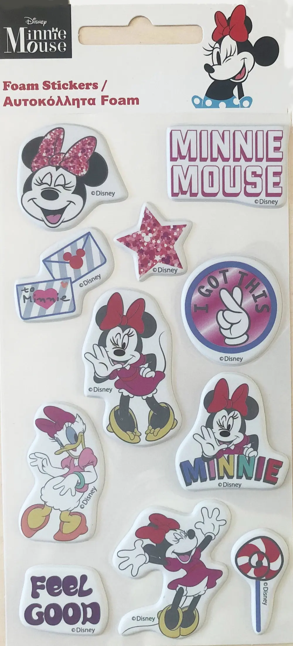 Disney Minnie Set Naljepnica od Pjenaste Spužve fotografija proizvoda
