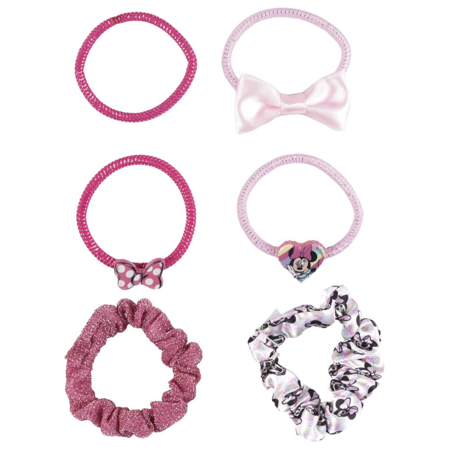 Disney Minnie Rainbow Hair Tie Set 6 komada fotografija proizvoda