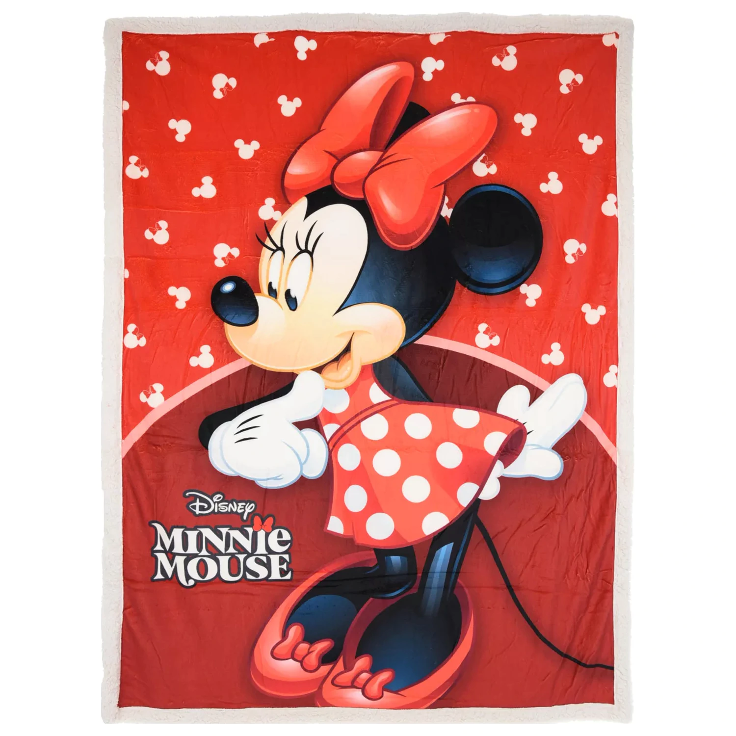 Disney Minnie Red sherpa deka 140x190 cm fotografija proizvoda