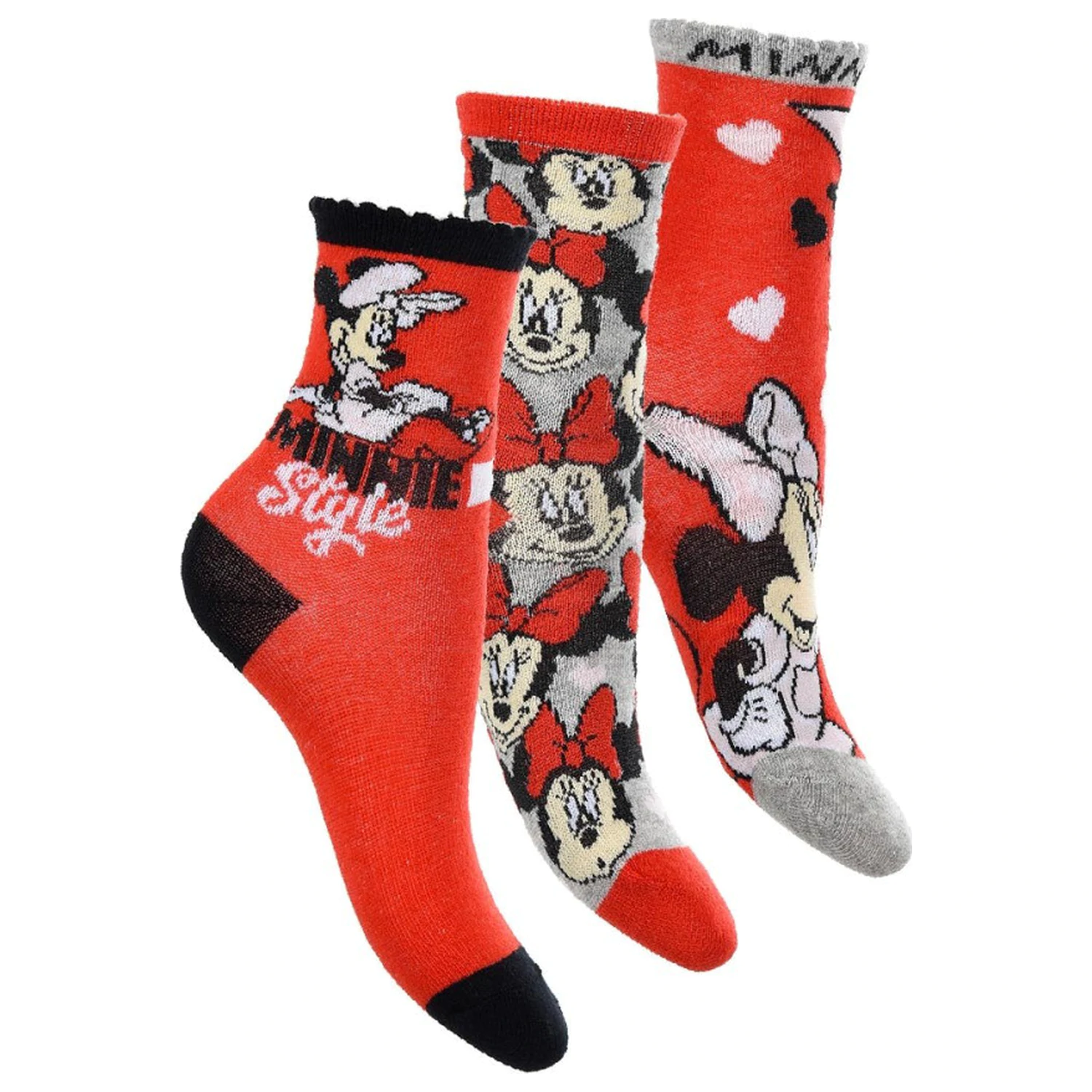 Disney Minnie Red Style dječje čarape 31/34 fotografija proizvoda