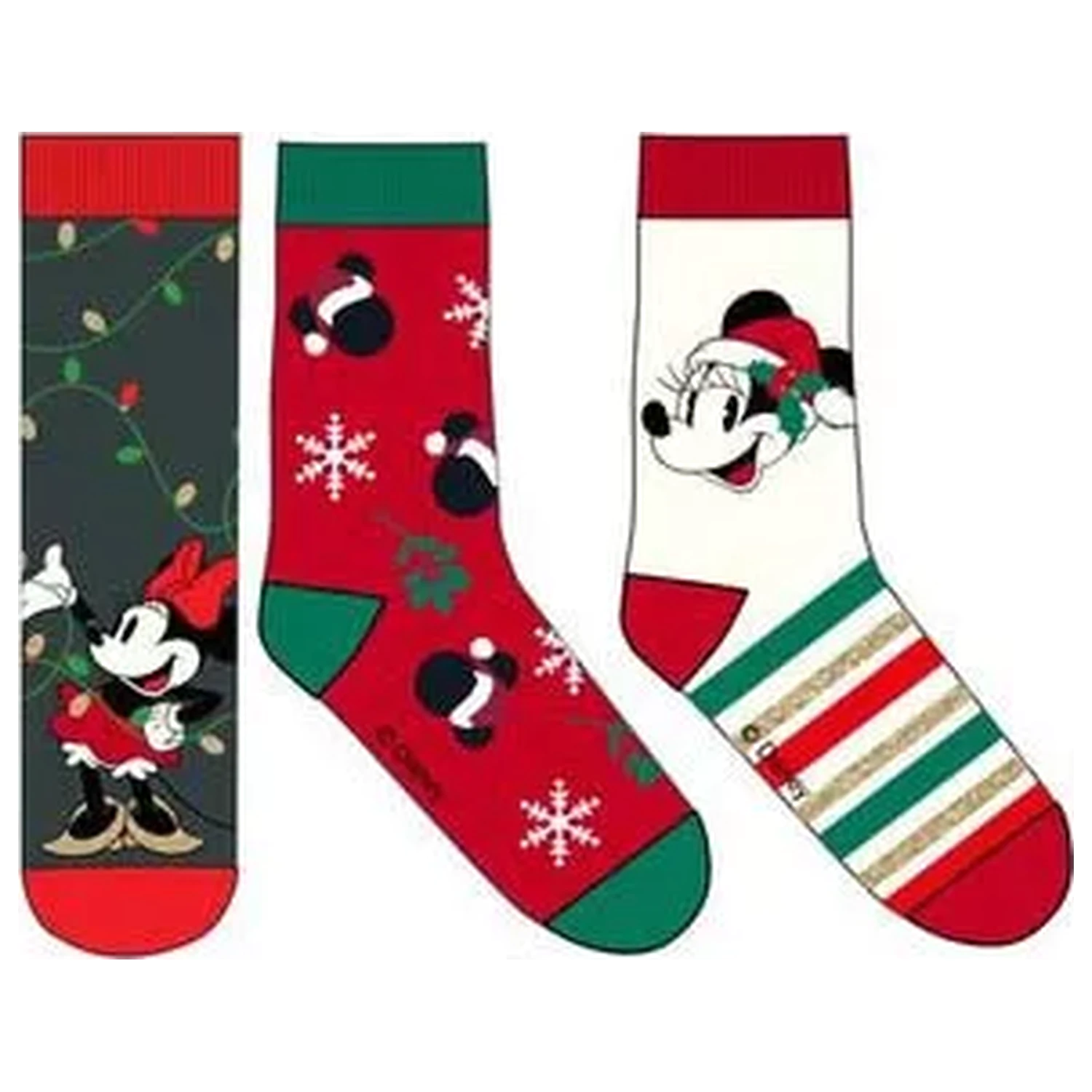 Disney Minnie Skylight Christmas Ženski paket čarapa 36/38 fotografija proizvoda