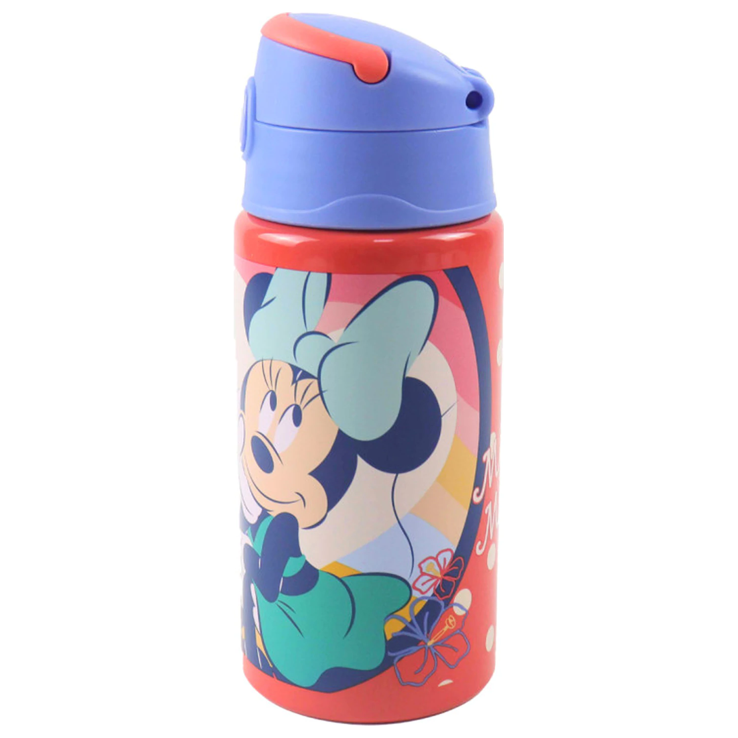 Disney Minnie Summer Aluminijska boca za vodu sa slamkom i kukicom 500 ml fotografija proizvoda