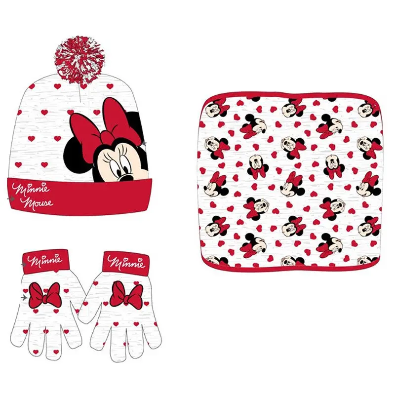 Disney Minnie zimski set snood kapa rukavice fotografija proizvoda