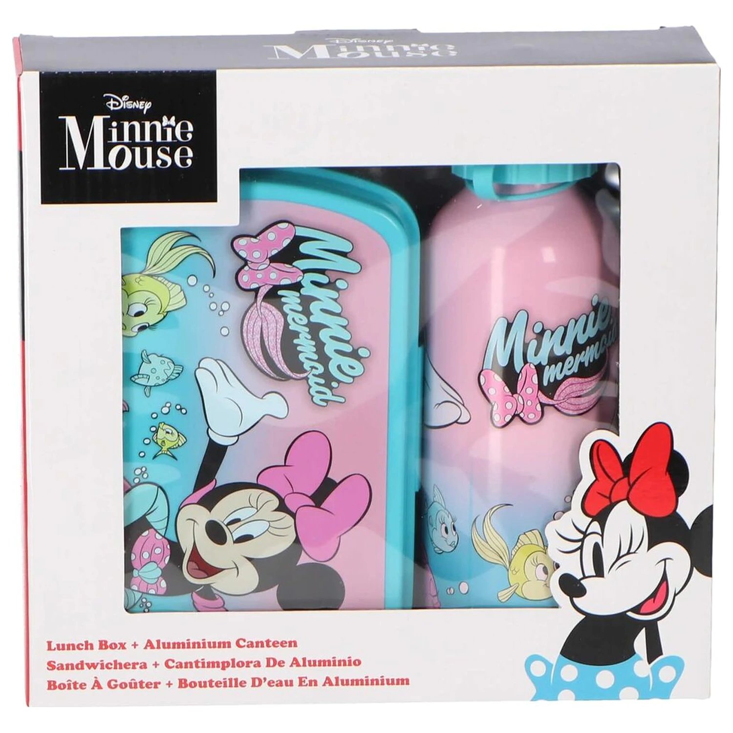 Disney Minnie kutija za ručak + aluminijska boca set 500 ml fotografija proizvoda