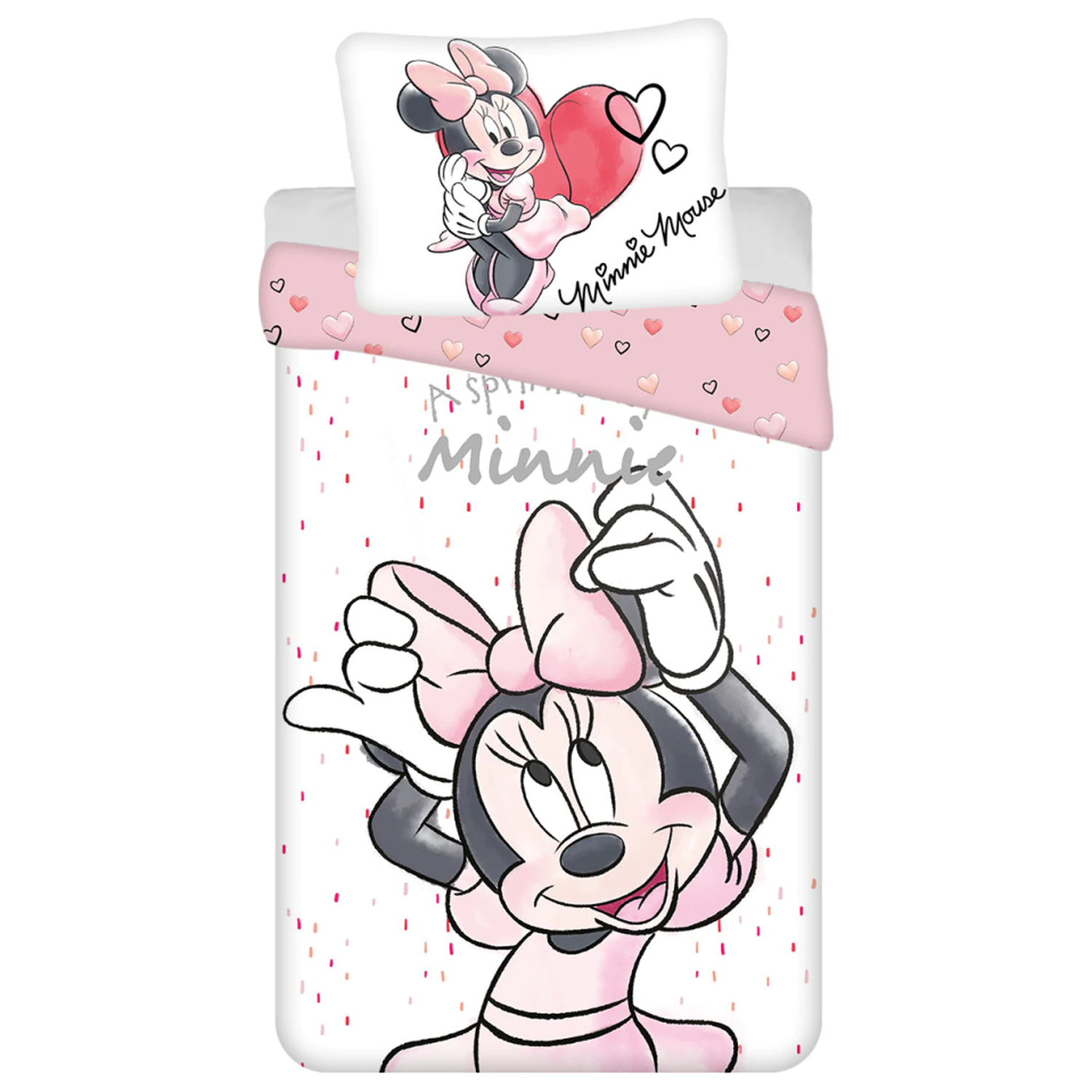 Disney Minnie bijela navlaka za poplun fotografija proizvoda