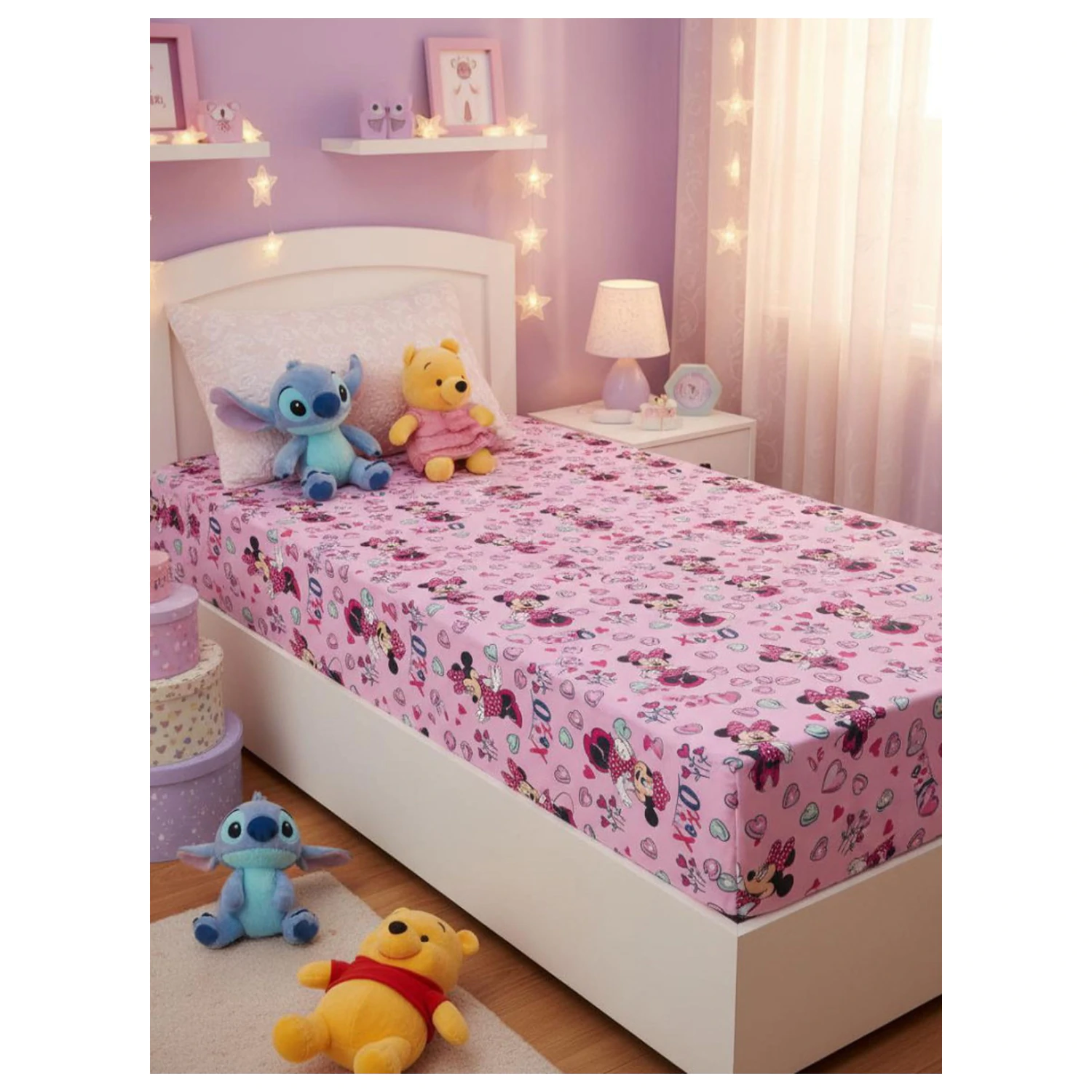 Disney Minnie XoXo pokrivač za madrac 90x200 cm fotografija proizvoda