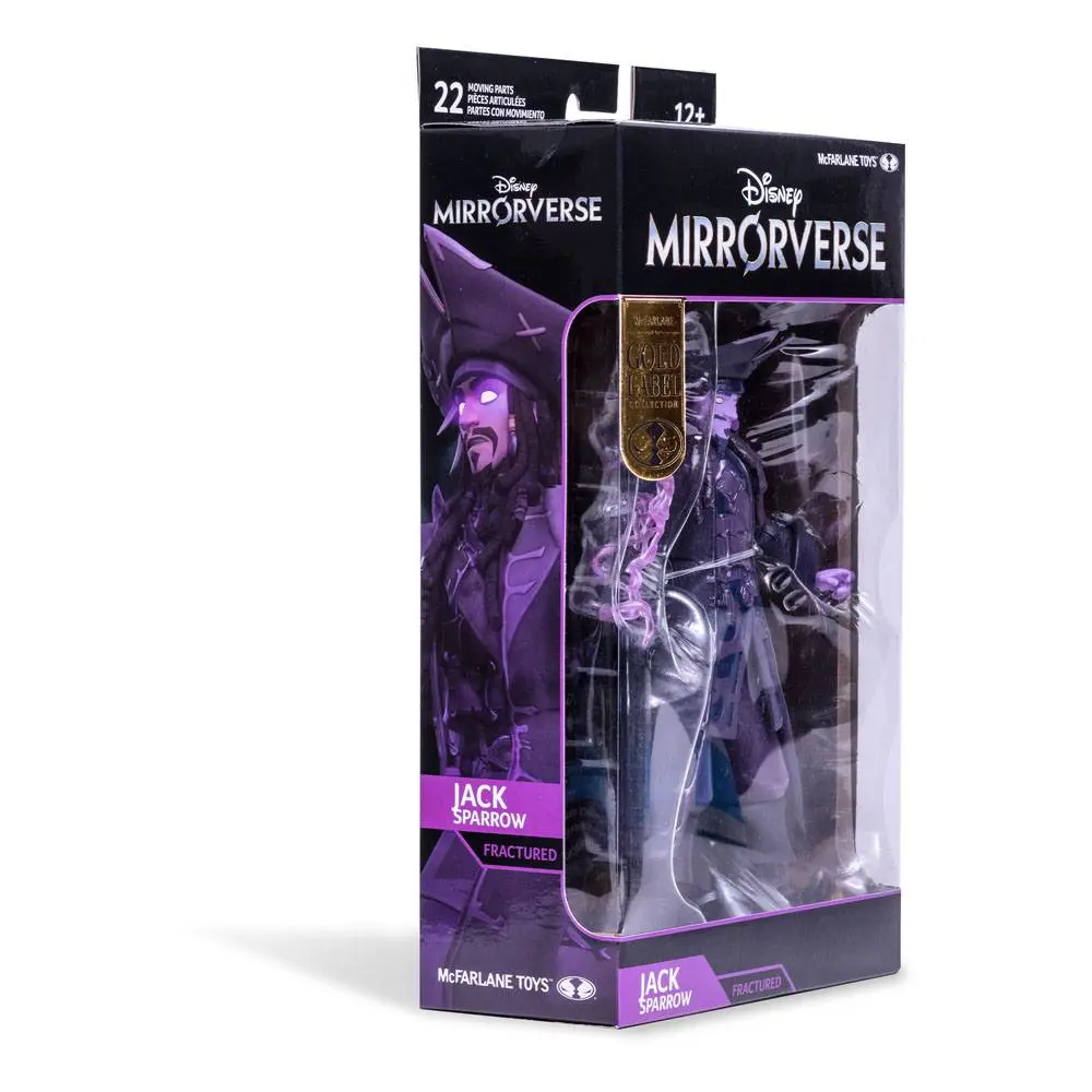 Disney Mirrorverse akcijska figura Jack Sparrow Fractured Gold Label Series 18 cm fotografija proizvoda