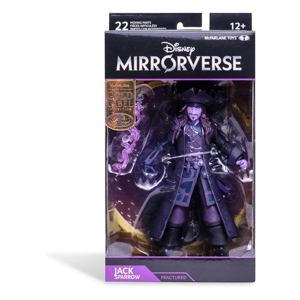 Disney Mirrorverse akcijska figura Jack Sparrow Fractured Gold Label Series 18 cm fotografija proizvoda