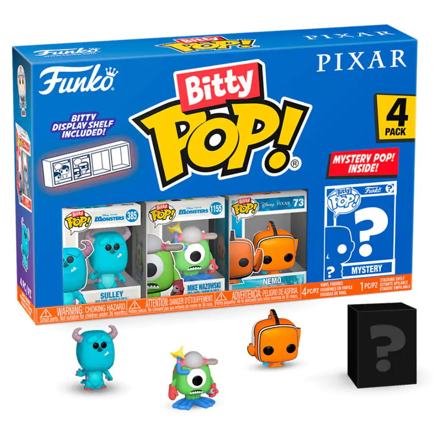 Disney Pixar Bitty Funko POP! Vinil Figura 4-Pack Monsters Inc fotografija proizvoda