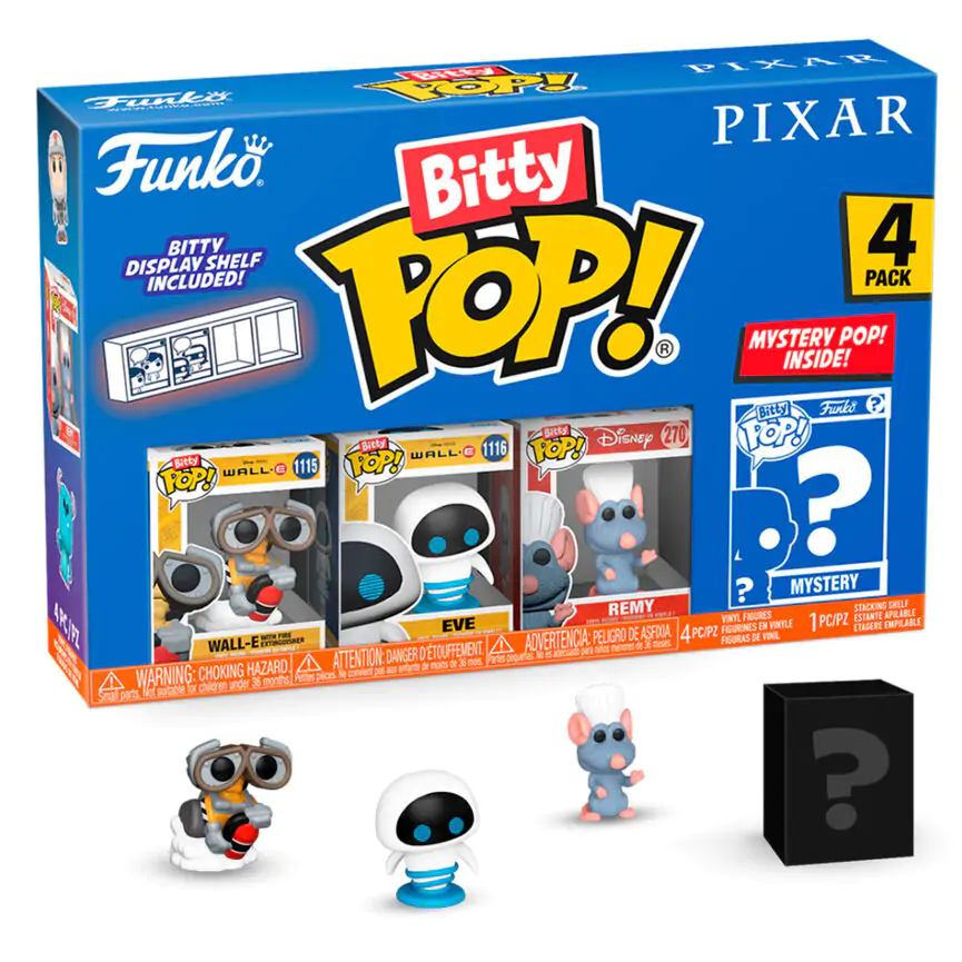 Disney Pixar Bitty Funko POP! Vinilna figura 4-Pack Wall-E fotografija proizvoda