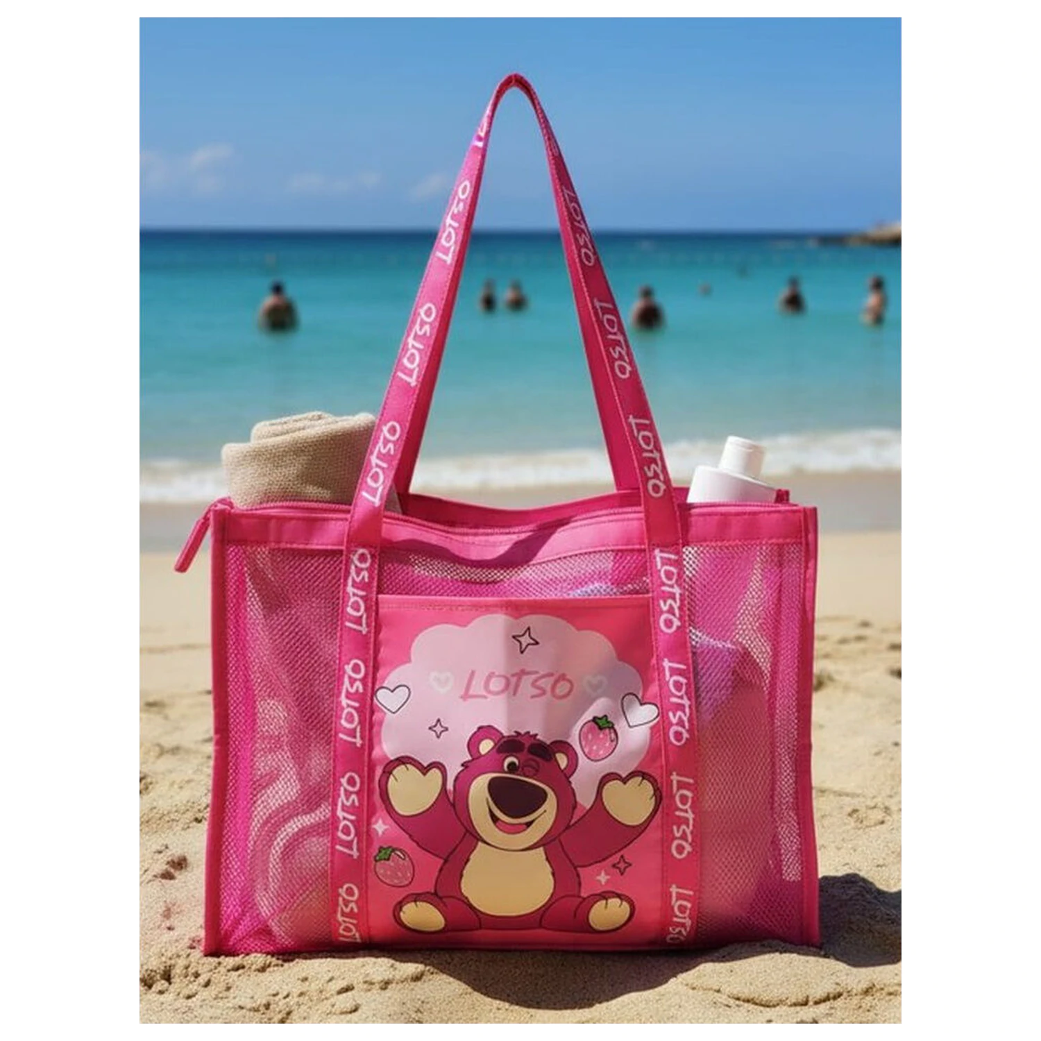Disney Pixar Toy Story Lotso mrežasta torba za plažu fotografija proizvoda