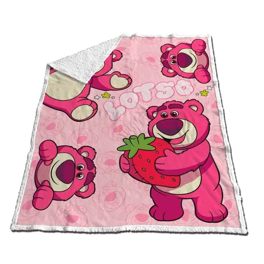 Disney Pixar Toy Story Lotso Coral sherpa deka 130x170cm fotografija proizvoda