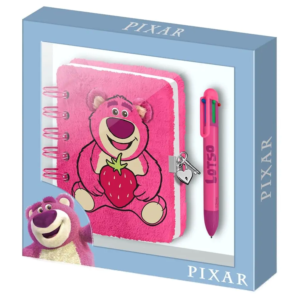 Disney Pixar Toy Story Lotso Strawberry Plush dnevnik i olovka fotografija proizvoda