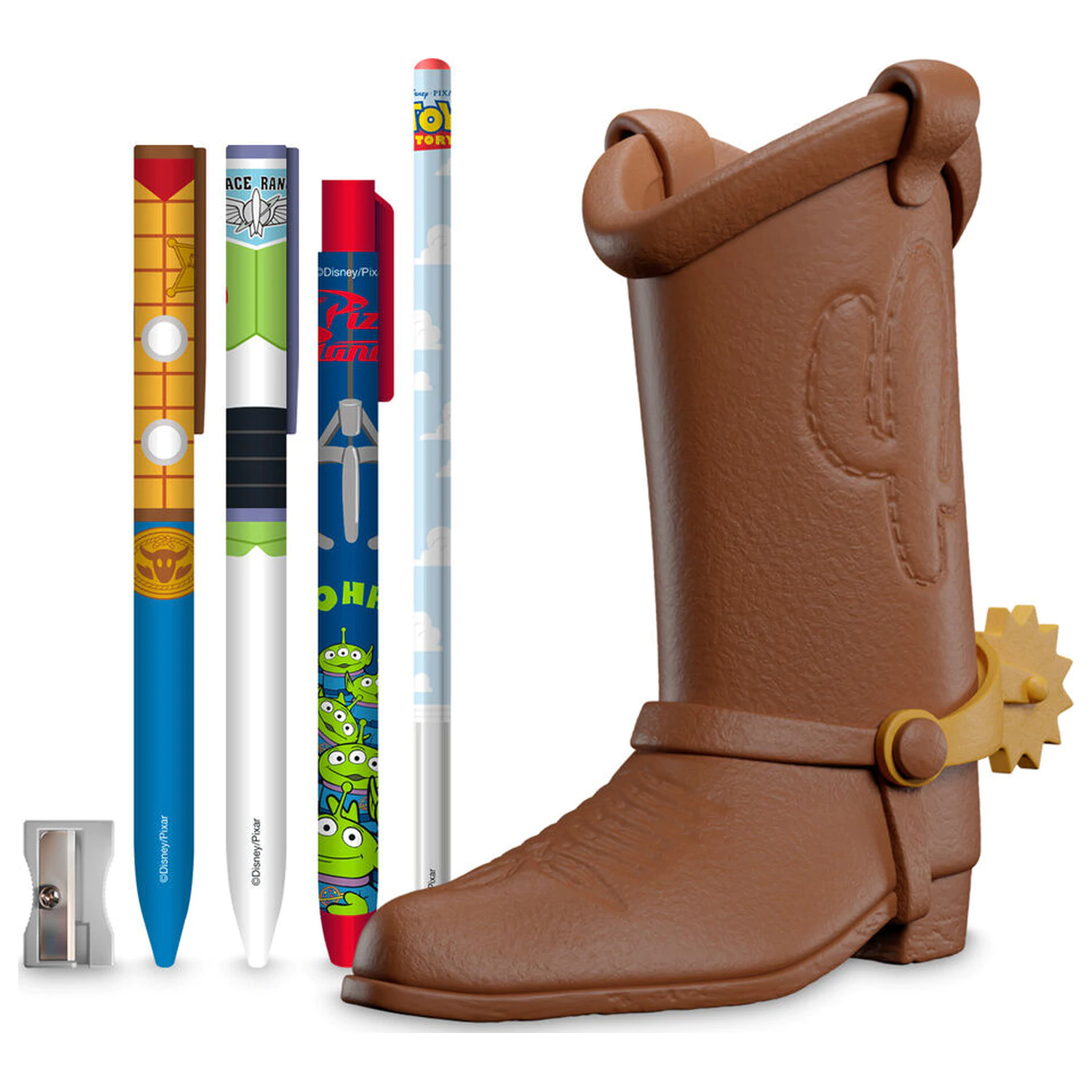Disney Pixar Toy Story Woody Boot držač za olovke + set za pisanje fotografija proizvoda