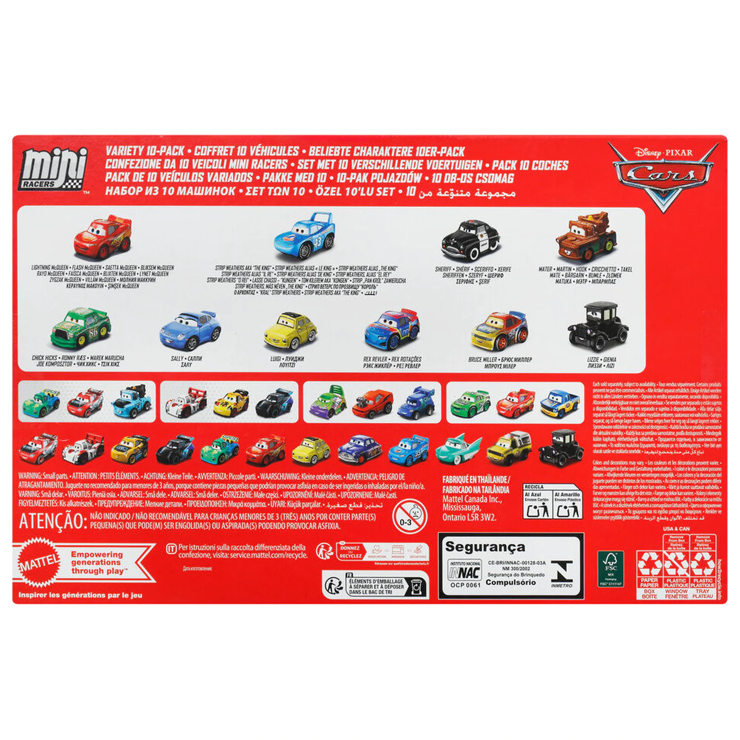 Disney Pixar Cars blister 10 mini vozila fotografija proizvoda