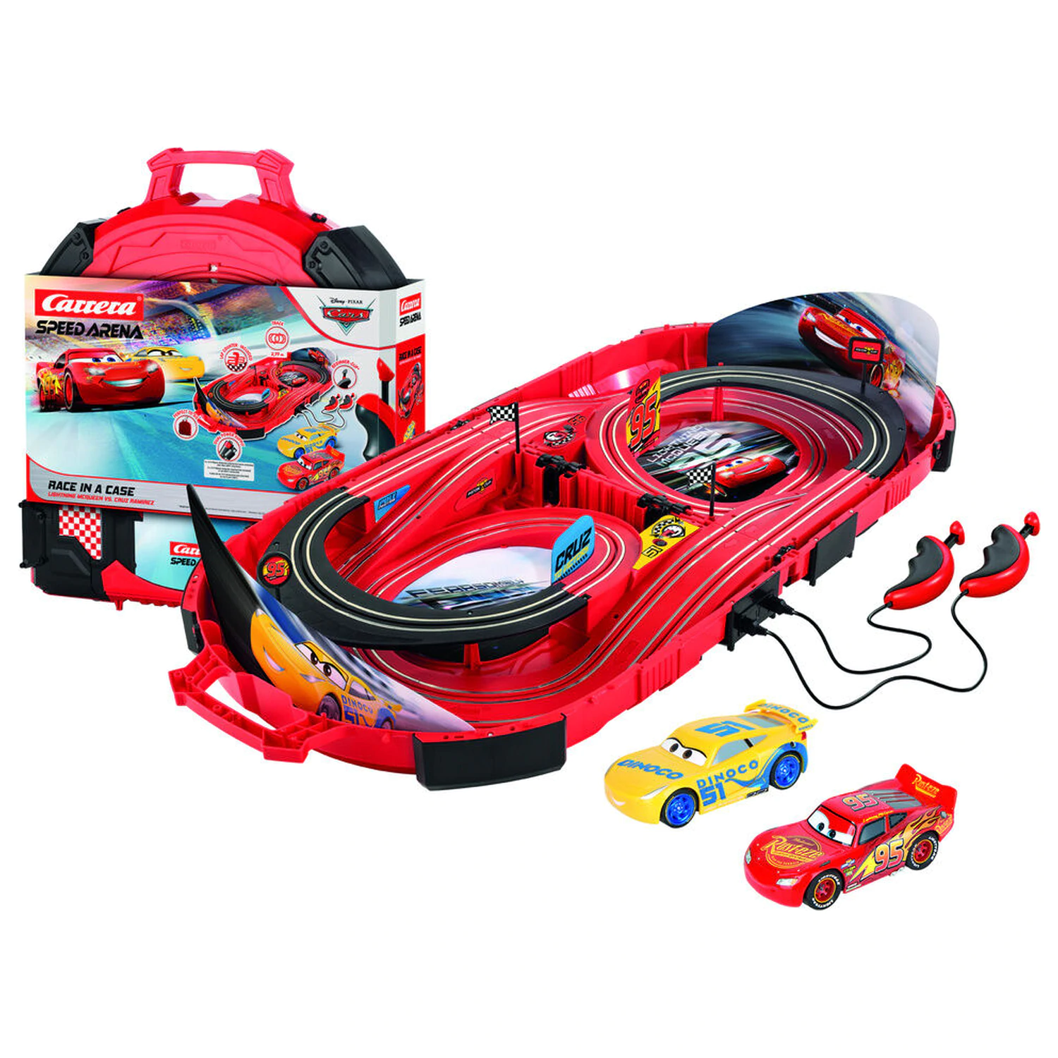 Disney Pixar Cars Utrka u kućištu staza za utrkivanje fotografija proizvoda