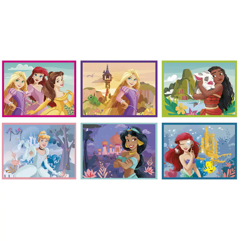 Disney Princesss puzzle u kocki 12 kom fotografija proizvoda