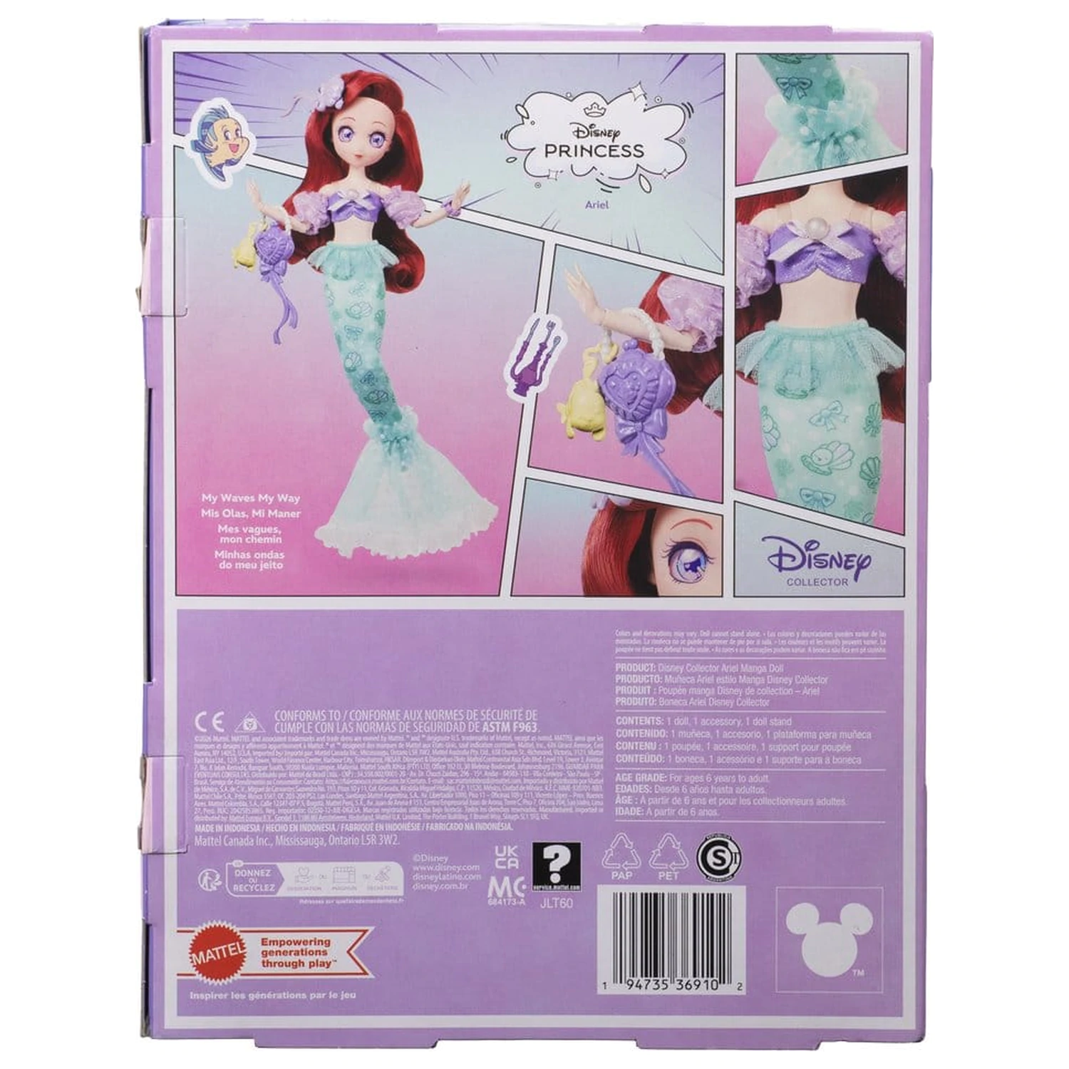 Disney Princess Lutka Manga Ariel 22 cm fotografija proizvoda