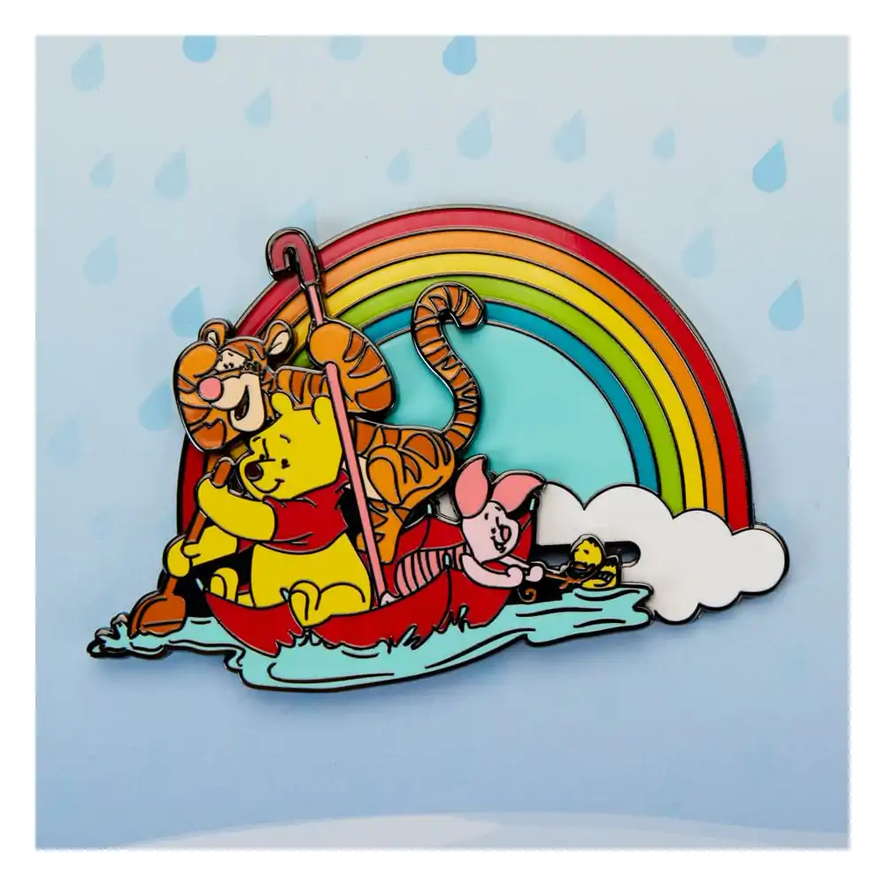 Disney by Loungefly Klizna emajlirana značka Winnie the Pooh Rainy Day Limited Edition 8 cm fotografija proizvoda