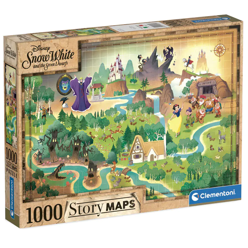 Disney Snow White Story Maps slagalica 1000 komada fotografija proizvoda
