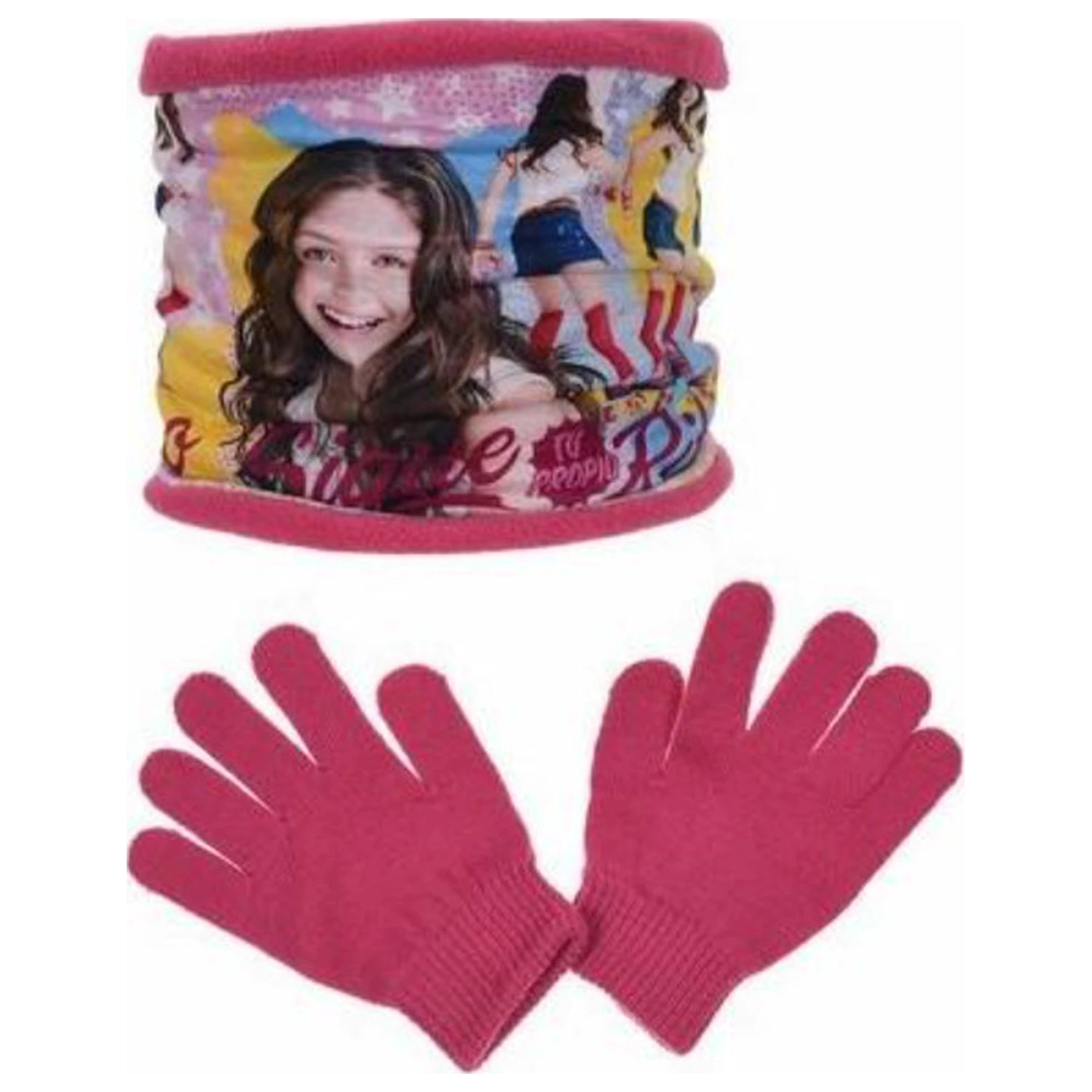 Disney Soy Luna Ritmo dječji šal, snood + set rukavica fotografija proizvoda