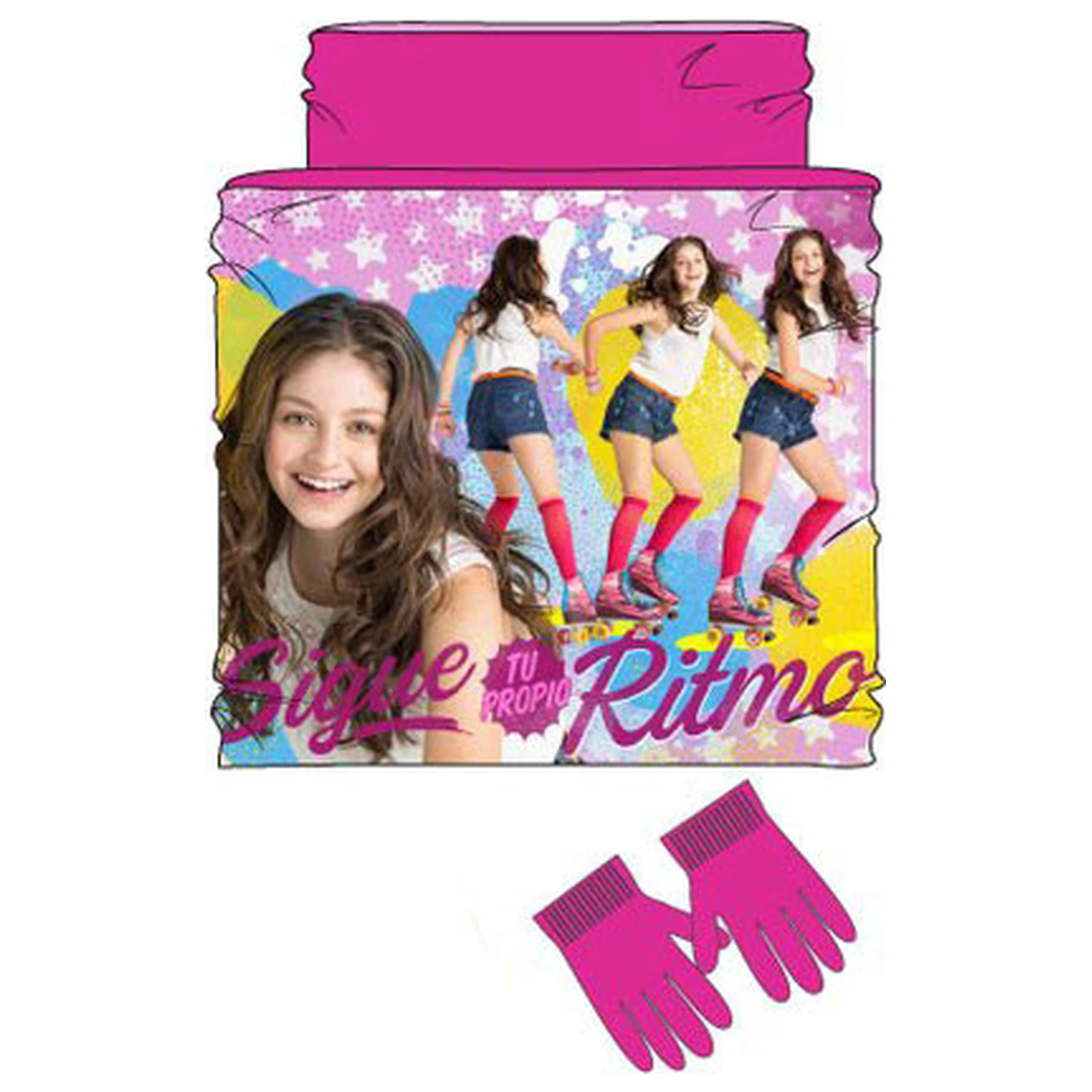 Disney Soy Luna Ritmo dječji šal, snood + set rukavica fotografija proizvoda