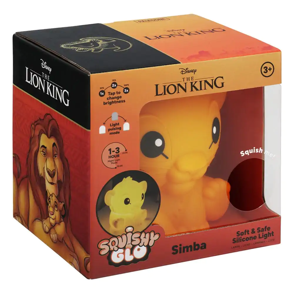 Disney Squishy Glo silikonska svjetiljka The Lion King Simba 15 cm fotografija proizvoda
