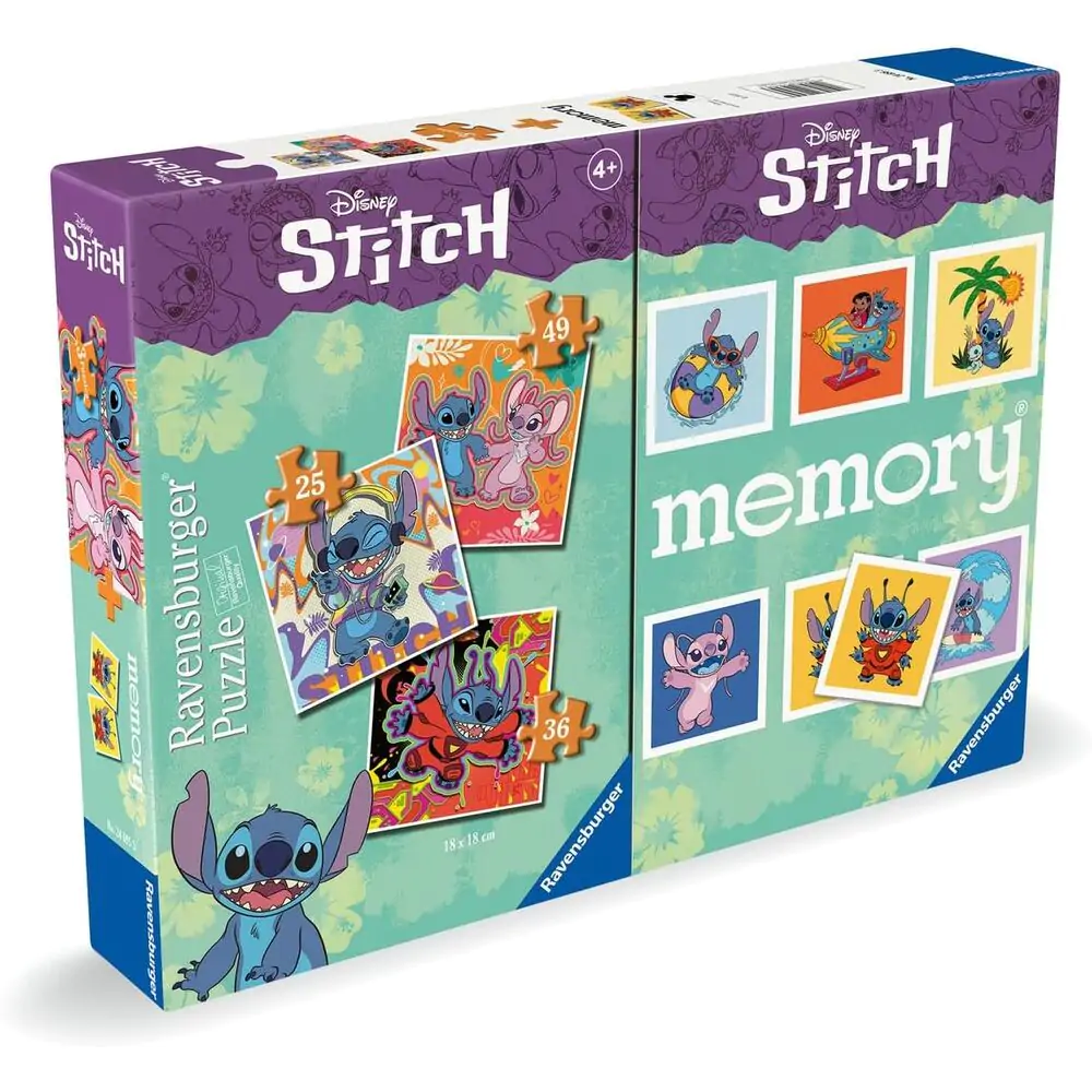 Disney Stitch 3 puzzle i memory multipack fotografija proizvoda