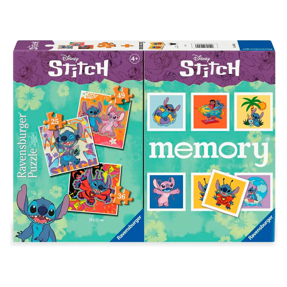 Disney Stitch 3 puzzle i memory multipack fotografija proizvoda