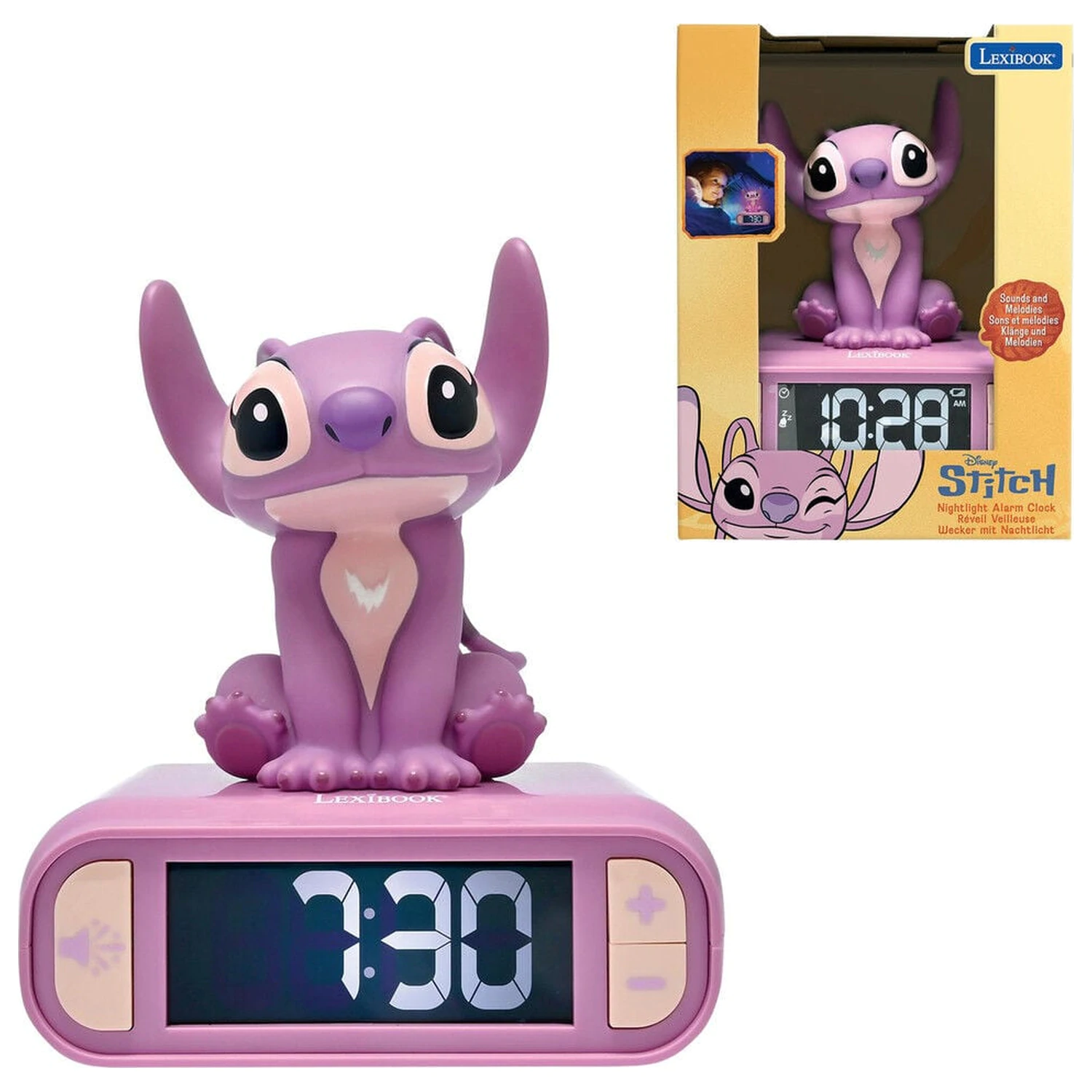 Disney Stitch 3D noćna svjetiljka digitalni alarm sat fotografija proizvoda