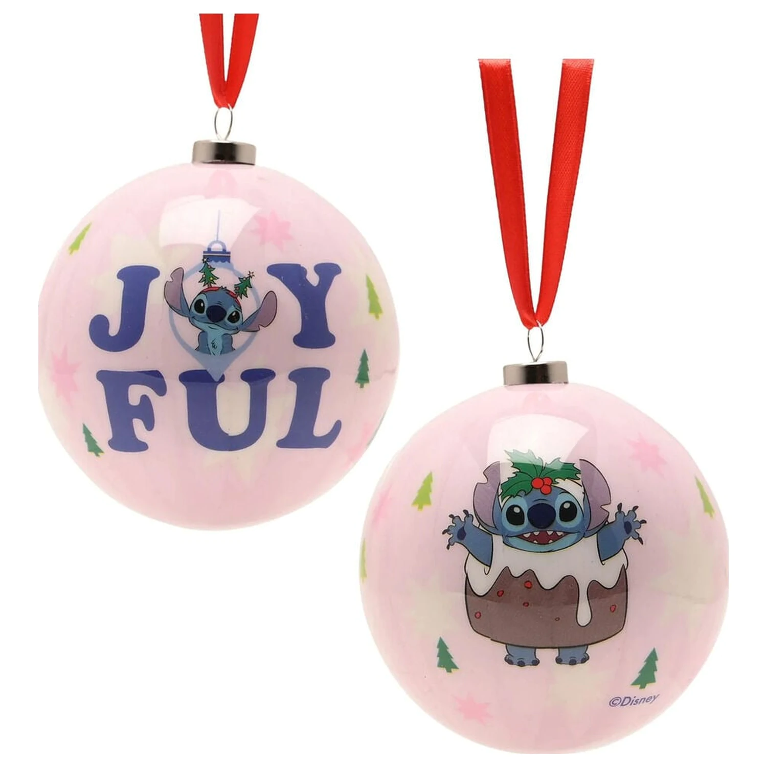 Disney Stitch set od 4 božićne kuglice fotografija proizvoda