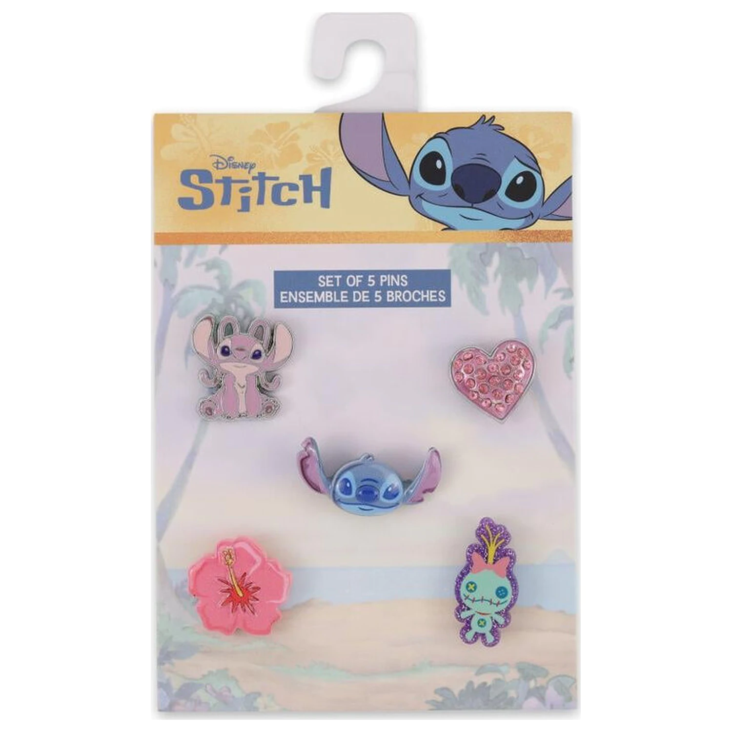 Disney Stitch set od 5 bedževa fotografija proizvoda
