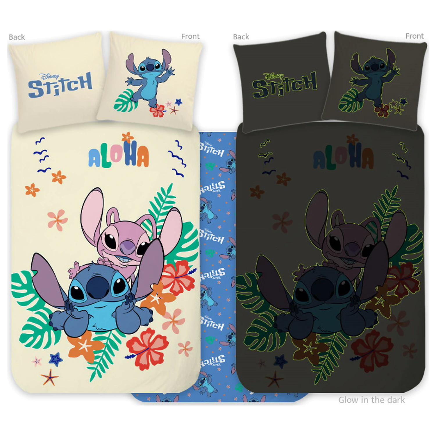 Disney Stitch Aloha Glow in the Dark Kids, Preschool navlaka za poplun fotografija proizvoda