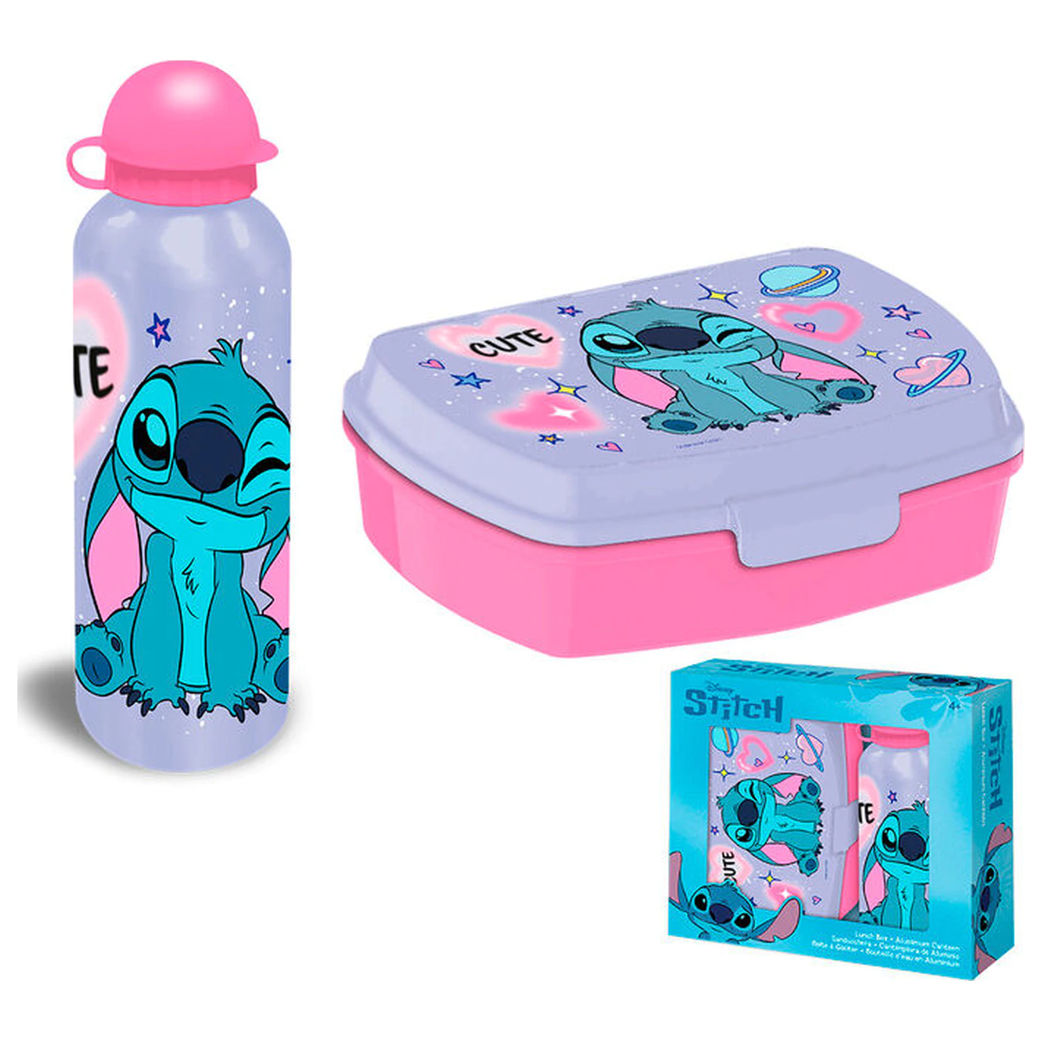 Disney Stitch aluminijska boca + kutija za ručak fotografija proizvoda