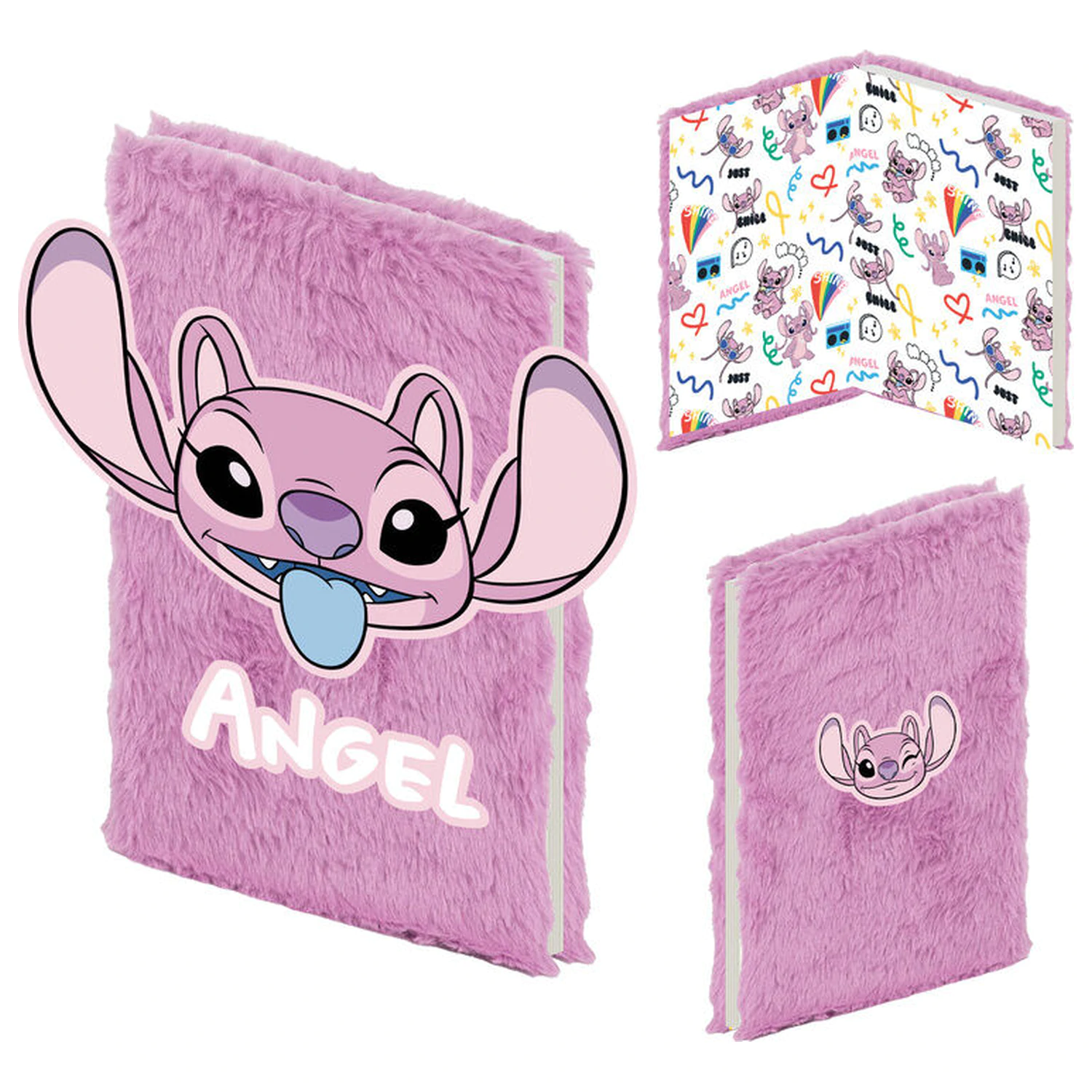 Disney Stitch Angel A5 plišana bilježnica fotografija proizvoda