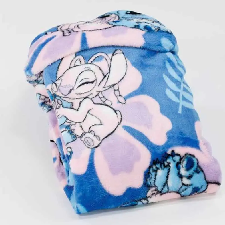 Disney Stitch & Angel Coral deka s kapuljačom 120x150cm fotografija proizvoda