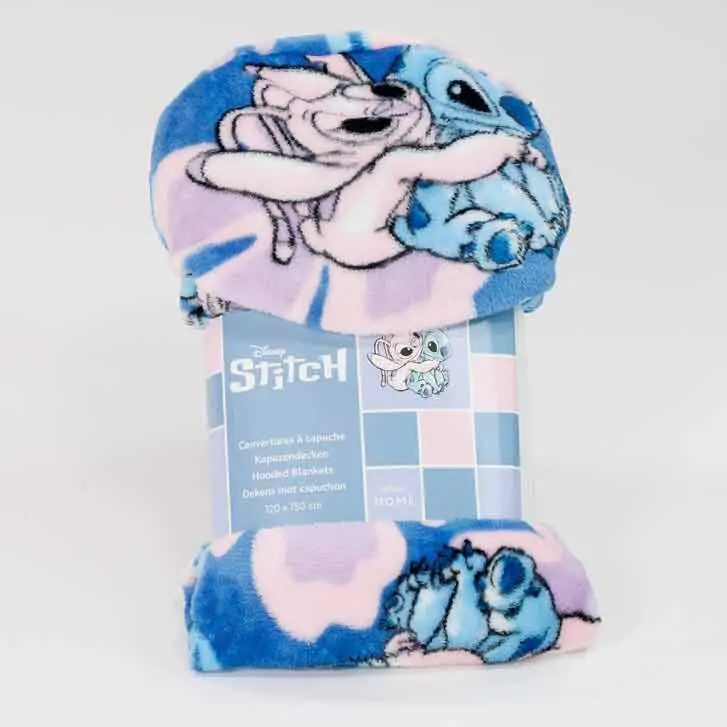 Disney Stitch & Angel Coral deka s kapuljačom 120x150cm fotografija proizvoda