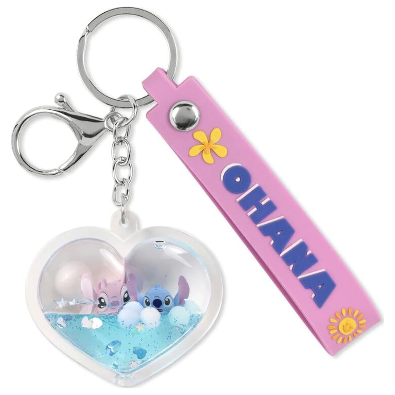 Disney Stitch & Angel Ohana Srce privjesak za ključeve fotografija proizvoda